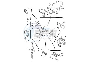 XV VIRAGO 250 drawing ELECTRICAL DEVICES