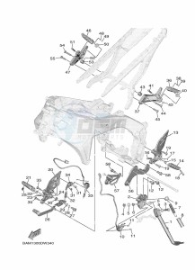 MT-09 MTN890D-U (BNF1) drawing STAND & FOOTREST