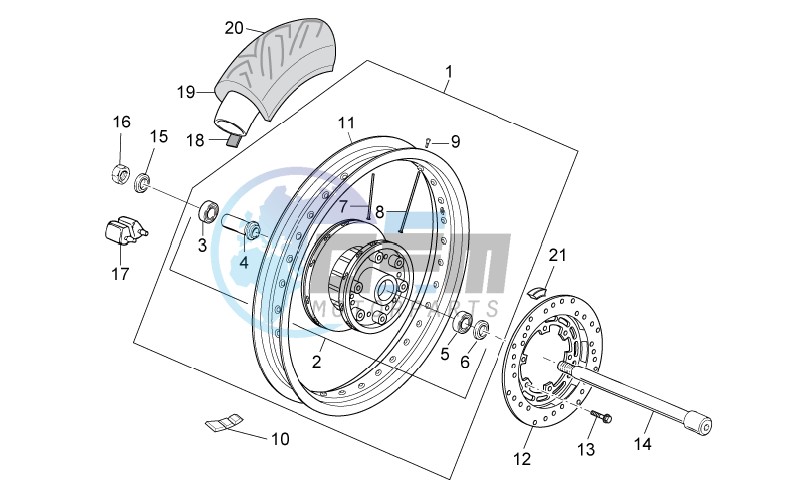 Rear wheel