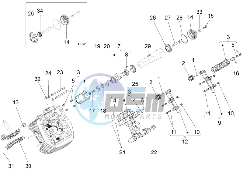 LH cylinder timing system