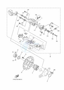 YFM700R (BMD6) drawing REAR BRAKE CALIPER