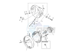 XJR 1300 drawing HEADLIGHT