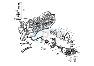 ATLANTIS 50 cc-100 cc 4T - 50 cc drawing OIL PUMP