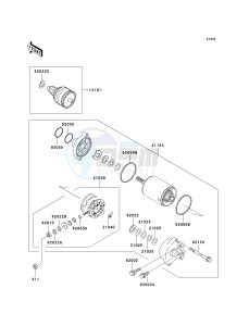 JT 900 D [900 STX] (D1) [900 STX] drawing STARTER MOTOR