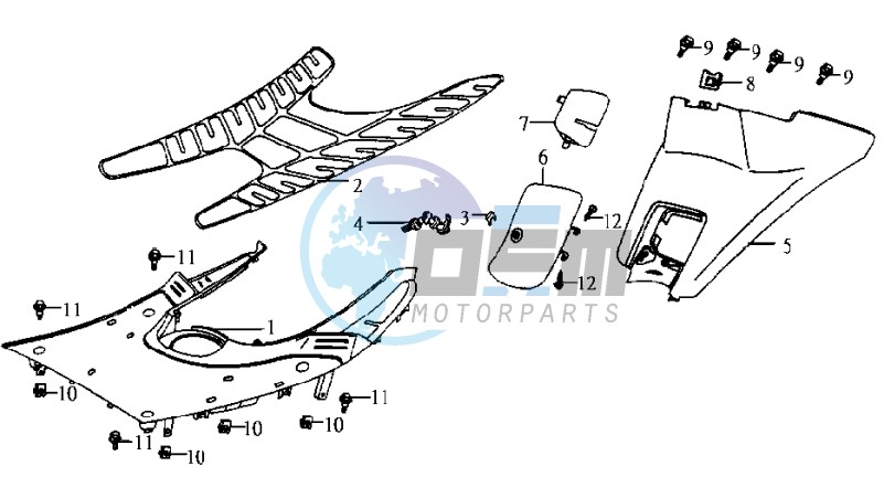 COWLING / FOOTREST / FLOOR MAT