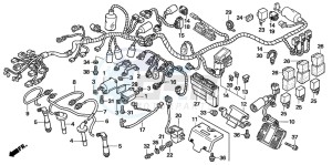 CB1300S CB1300SUPERBOLD'OR drawing WIRE HARNESS/IGNITION COI L (CB1300/A)