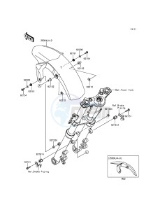 ER-6N_ABS ER650FDS XX (EU ME A(FRICA) drawing Front Fender(s)