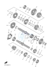 YZF600 R6 (BN6C) drawing TRANSMISSION