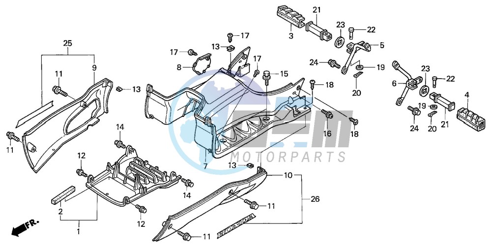 FLOOR PANEL/PILLION STEP