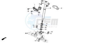 TRX350FM FOURTRAX drawing STEERING SHAFT