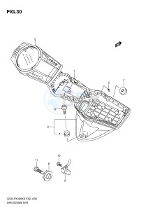 GSX-R1000 (E2) drawing SPEEDOMETER