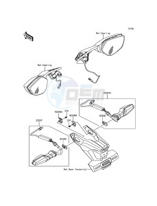 NINJA H2 / NINJA H2 CARBON ZX1000XHFA XX (EU ME A(FRICA) drawing Turn Signals