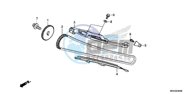 CAM CHAIN/ TENSIONER