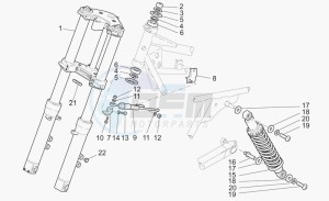 California 1100 EV PI Cat. Stone/Touring PI Cat drawing F.fork-r.shock absorber