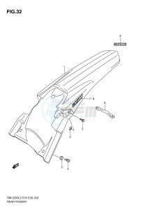 RM-Z250 (E03) drawing REAR FENDER