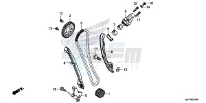 CRF1000G CRF1000 - Africa Twin Europe Direct - (ED) drawing CAM CHAIN/TENSIONER