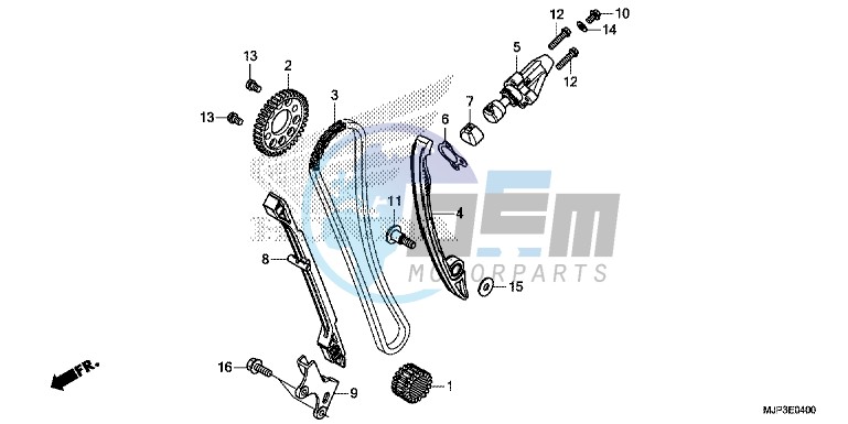 CAM CHAIN/TENSIONER