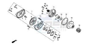 XR200R drawing OIL PUMP