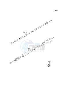 KX125 KX125M6F EU drawing Cables