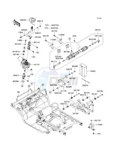 KAF 950 D [MULE 3010 DIESEL 4X4] (D8F) D8F drawing FRAME