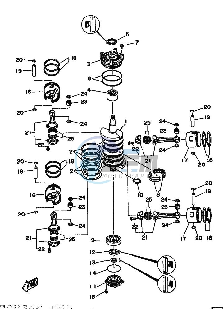 CRANKSHAFT--PISTON