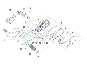 LX 125 4T 3V IE NOABS E3 (APAC) drawing Air filter