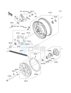 VN 2000 F [VULCAN 2000 CLASSIC LT] (6F-7F) F7F drawing REAR WHEEL_CHAIN