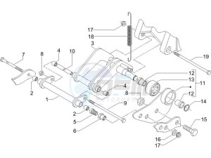 X9 125 Evolution powered drawing Swinging arm