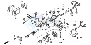 NX650 500 DOMINATOR drawing WIRE HARNESS/ IGNITION COIL