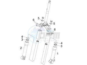 Liberty 50 2t Sport drawing Fork components (Wuxi Top)