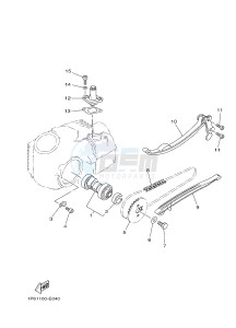 TT-R50E TT-R50 (2CJP) drawing CAMSHAFT & CHAIN