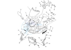 FZS FAZER (FZS600S) 600 drawing COWLING FZS600