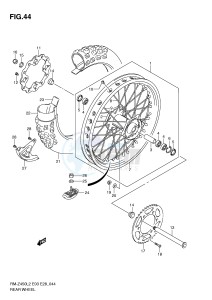 RM-Z450 (E3) drawing REAR WHEEL