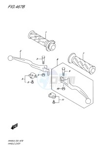 AN400 ABS BURGMAN EU-UK drawing HANDLE LEVER