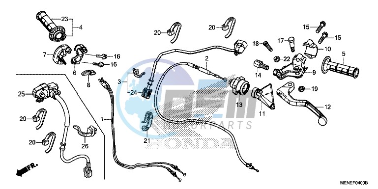 HANDLE LEVER/SWITCH/CABLE