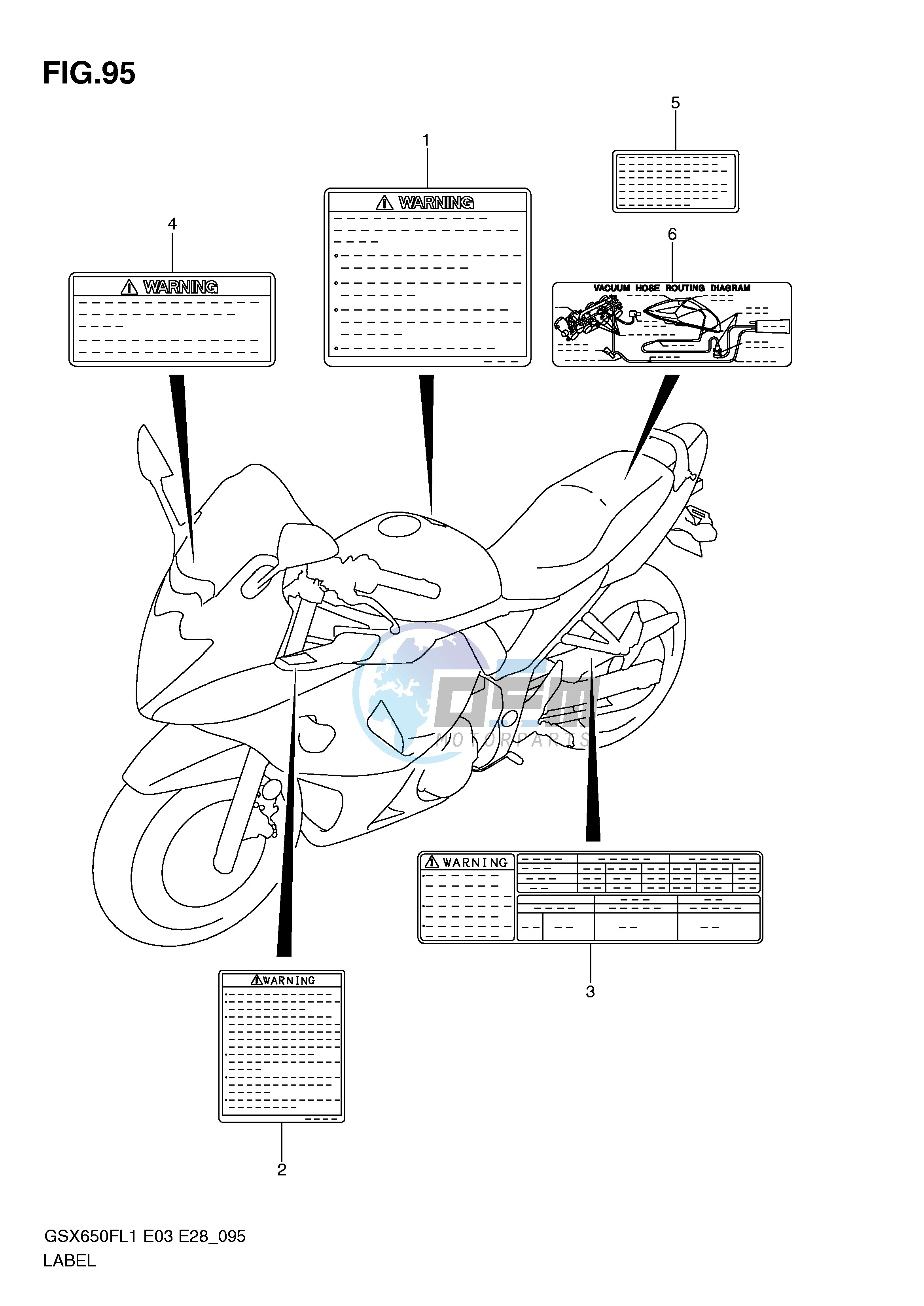 LABEL (GSX650FL1 E33)