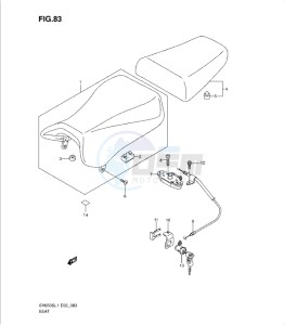 SV650/S drawing SEAT (SV650SUL1 E24)