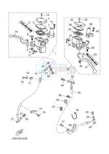 YPR125R XMAX 125 EVOLIS 125 (2DM8) drawing FRONT MASTER CYLINDER