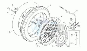 Moto 6.5 650 drawing Front wheel