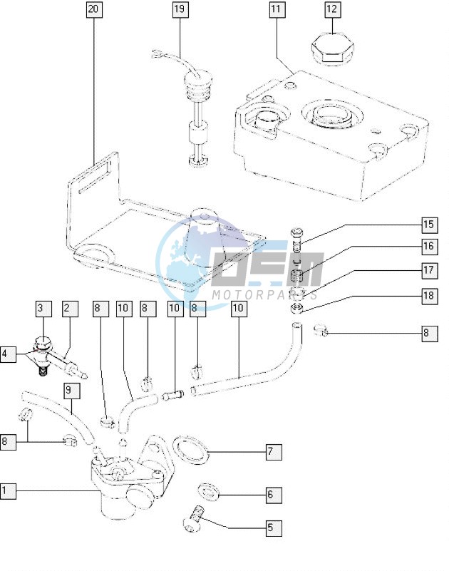 Oil pump-oil tank