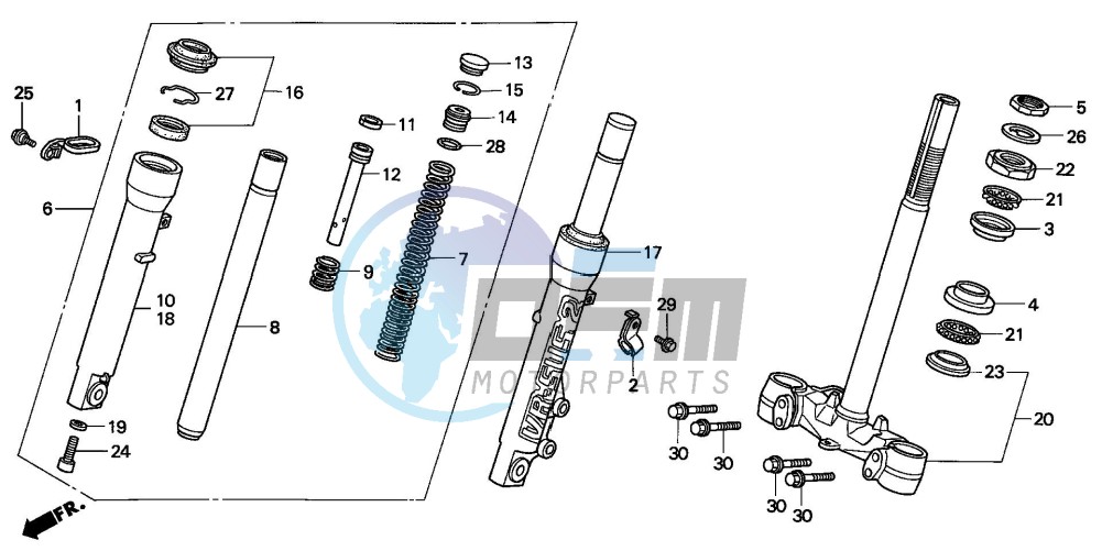 FRONT FORK/STEERING STEM