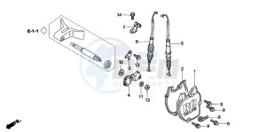 CR250R drawing FLAP VALVE (CR250R5-7)