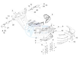 MP3 500 SPORT BUSINESS ABS E3-E4 (NAFTA)2 drawing Rear headlamps - Turn signal lamps