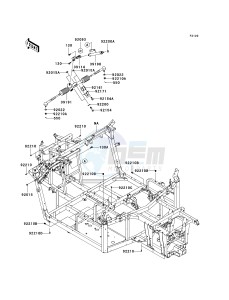 KRF 750 L [TERYX 750 FI 4X4 LE SPORT MONSTER ENERGY] (L9F-L9FA) L9F drawing FRAME