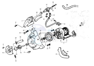 Beverly RST 125 drawing Flywheel magneto