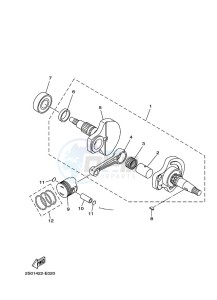 TT-R110E (BMA3) drawing CRANKSHAFT & PISTON