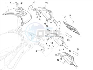 PRIMAVERA 150 4T 3V IGET ABS-NOABS E2-E3-E4 (APAC) drawing Rear cover - Splash guard