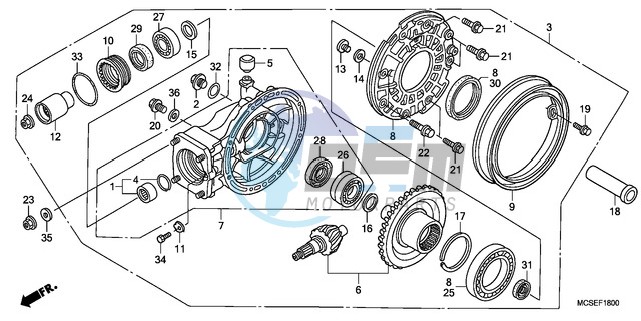 FINAL DRIVEN GEAR (ST1300)