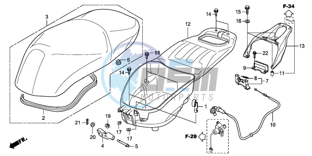 SEAT/LUGGAGE BOX