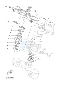 YZF-R125 YZF-R125A R125 (BR62 BR62 BR62 BR62) drawing STEERING